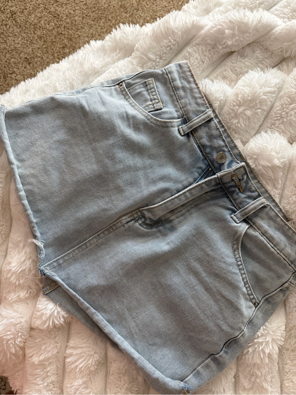 Light Wash Women's Denim Skirt